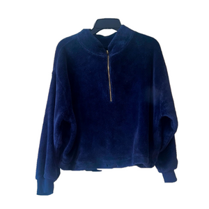 old navy Blue Fleece Pullover sweater
